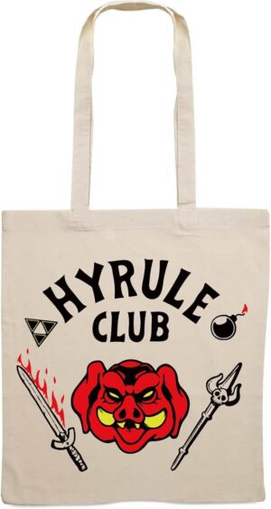 61F9lb7LOzL._AC_SX679_ El Desván Nerd Hyrule Club - Bolso tote de tela - Bolso de tela tote bag