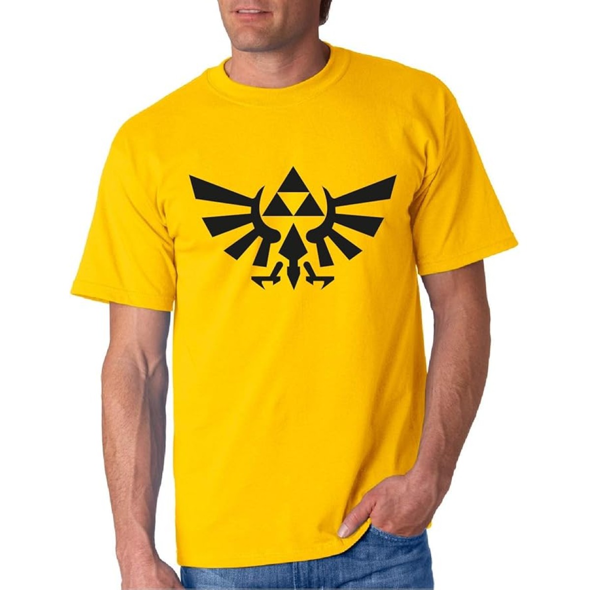 Trifuerza Link - Camiseta de Hombre Manga Corta